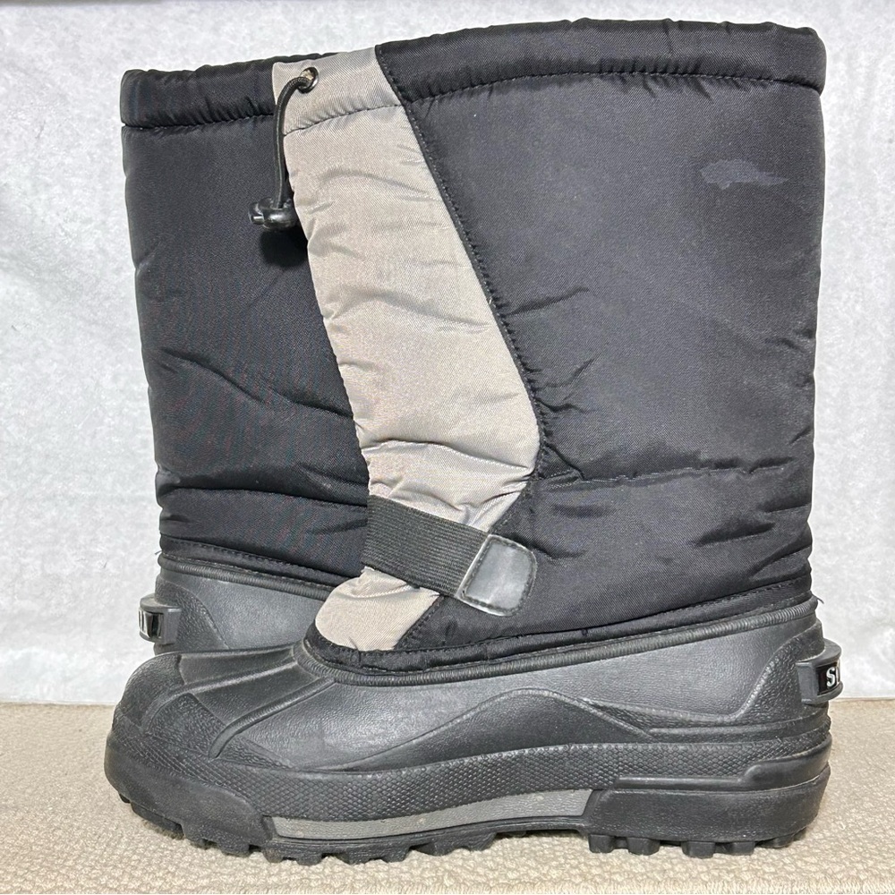 Sorel Big Kids/Youth Black/Grey Snow Goose Insulated Snow Winter Boots SZ 5 - Picture 7 of 11